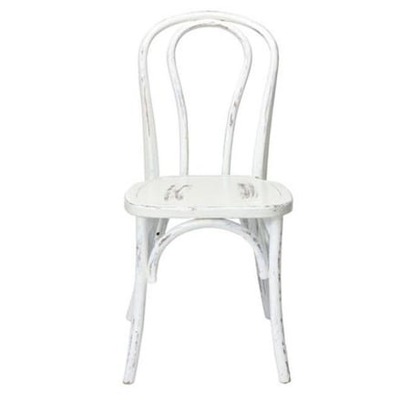 Commercial Seating Products Commercial Seating Products W-611-X02-BENTW-WW American Classic Sonoma Bentwood Stackable Chair - White Wash - 35 in. W-611-X02-BENTW-WW-WEB1